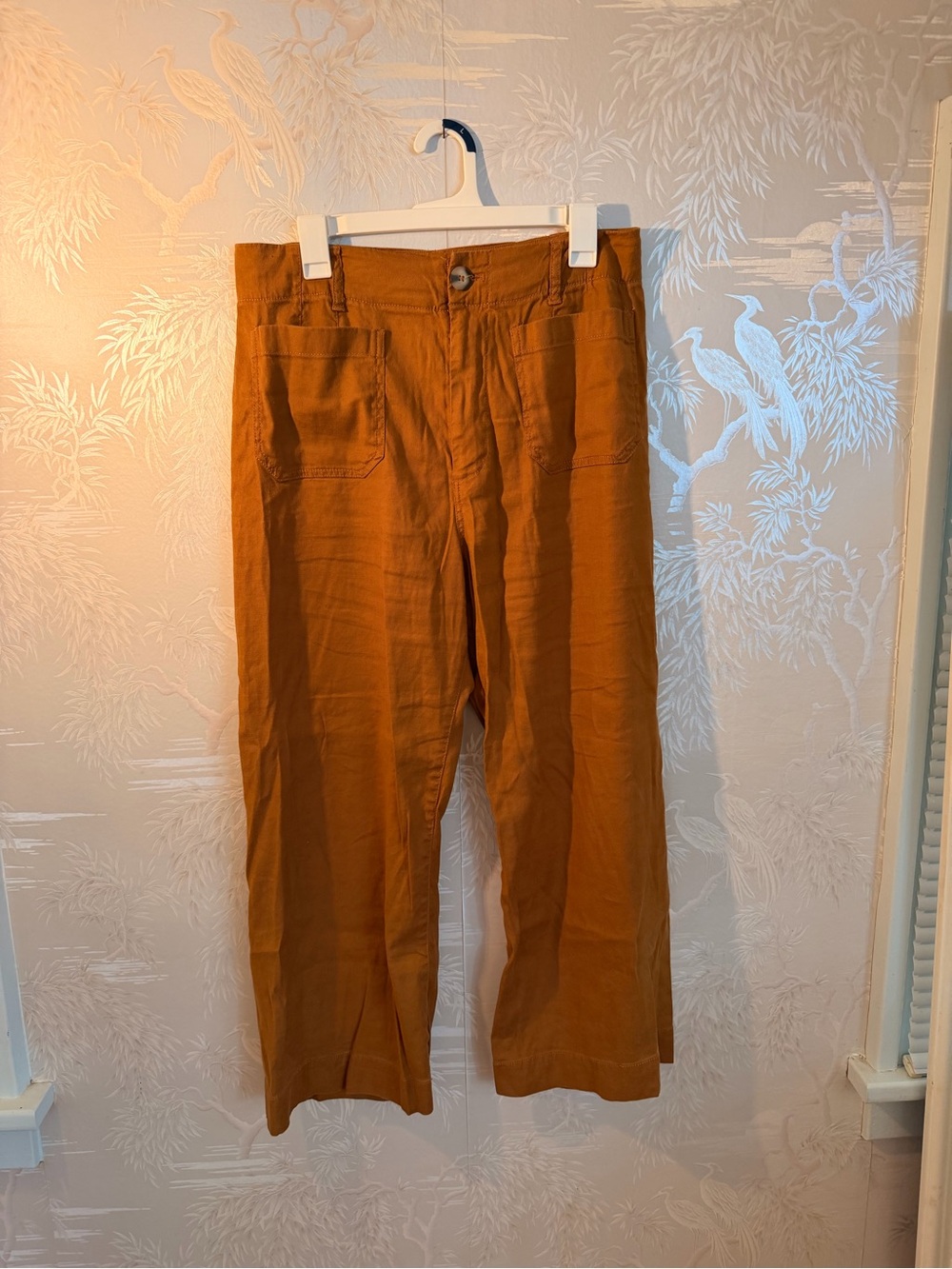 Anthropologie Women's Boot-Cut Corduroy Pants in Rust